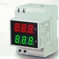 METER Voltmeter / Ampérmeter 100A DIN lišta