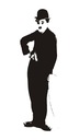 Nálepka na stenu Charlie Chaplin 160 cm