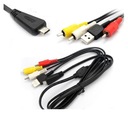 USB kábel VMC-MD3 a AV kábel pre Sony Cyber-Shot