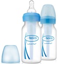 Fľaša Dr Browns 120 ml Antikoliková úzka MODRÁ