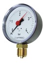 MANOMETER 0-4 bar DISC FI 80mm KONEKTOR DOL.AFRISO