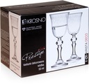 KROSNO Krista Deco poháre na likér na vodku 50ml