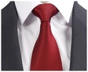 Žakárová pánska kravata Striped Plain BURGUNDY rc22