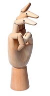 Leniar Drevený model na ruku, 20 cm, ľavý