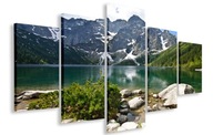 OBRAZ OBRAZY TATRANSKÝ RYBNÍK MORSKIE OKO 125x70 PLÁTNO OBRAZ OBRAZY TATRANSKÝ RYBNÍK MORSKIE OKO 125x70 PLÁTNO