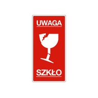 ŠTÍTKY 100x50mm POZOR SKLO 1000 ks ŠTÍTKY 100x50mm POZOR SKLO 1000 ks