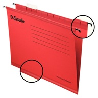 Závesné priečinky Esselte Pendaflex, 25 ks, červené