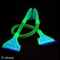 ATA kábel 60cm zelený s UV svetlom