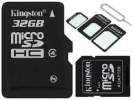 KINGSTON MICRO SD KARTA 32GB cl10 UHS + TURBO SIM KINGSTON MICRO SD KARTA 32GB cl10 UHS + TURBO SIM
