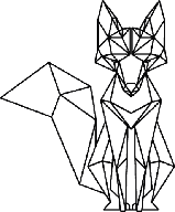 Maliarska šablóna Geometric Fox 50x41cm