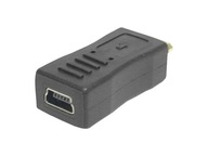 Micro USB zástrčka - mini USB zásuvka (2159)