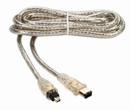 FireWire kábel IEEE1394 pozlátené kontakty 4/6 ZLATÝ 2m