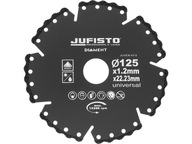 DIAMANTOVÝ DISK 125x22,2 mm UNIVERZÁLNY JUFISTO