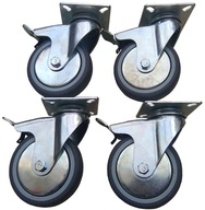 Súprava kolies 100 mm 4 ks kolies nábytkové koliesko Súprava kolies 100 mm 4 ks kolies nábytkové koliesko