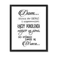 Obraz s nápismi, plagát v ráme, rodinná obývačka Obraz s nápismi, plagát v ráme, rodinná obývačka