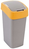 Preklápací kôš 50 L Curver odpadkový kôš strieborno/oranžový. Preklápací kôš 50 L Curver odpadkový kôš strieborno/oranžový.