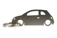 Krúžok na kľúče Fiat 500 3D z nehrdzavejúcej ocele Krúžok na kľúče Fiat 500 3D z nehrdzavejúcej ocele
