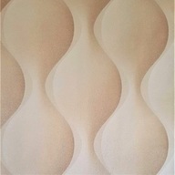 3D tapeta na stenu Beige Waves Circles umývateľná 70147 3D tapeta na stenu Beige Waves Circles umývateľná 70147