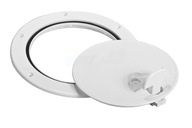 Okrúhly uzáver PVC 315 mm dvere, biely poklop Okrúhly uzáver PVC 315 mm dvere, biely poklop