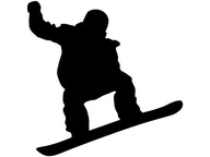 NÁLEPKA NA STENU SPORT Snowboard 70 cm NÁLEPKA NA STENU SPORT Snowboard 70 cm