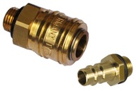 PNEUMATICKÁ ZÁSUVKA FACH 1/4' samec mosadz PNEUMATICKÁ ZÁSUVKA FACH 1/4' samec mosadz