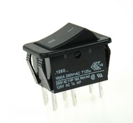 BULGIN ROCKER ON-ON DPDT spínač 16A/250V