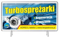 Pevný reklamný banner 3x1 Turbodúchadlá Reklama