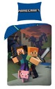 MINECRAFT STEVE ALEX POSTEĽNOSŤ PRE DETÁ PIG BAVLNA 140