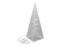 3D holografický pyramídový vianočný stromček, na batérie, 35 cm