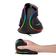 Vertikálna vertikálna myš M618 s RGB LED podsvietením Vertikálna vertikálna myš M618 s RGB LED podsvietením