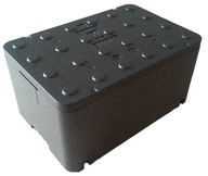 Čierny polystyrénový box FB250 - Termobox 48L