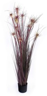 Okrasná umelá tráva bordovo červená kvitnúca