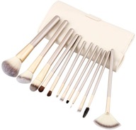 Sada 12 profesionálnych štetcov na make-up so syntetickými štetinami v kufríku Sada 12 profesionálnych štetcov na make-up so syntetickými štetinami v kufríku