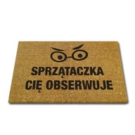 Kokosová rohožka s nápisom loga pre domáce dvere Kokosová rohožka s nápisom loga pre domáce dvere