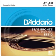 STRUNY PRE AKUSTICKÚ GITARRU D'ADDARIO EZ 910 STRUNY PRE AKUSTICKÚ GITARRU D'ADDARIO EZ 910