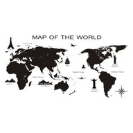 Samolepka na stenu 200cm Mapa sveta 7 + fixky Samolepka na stenu 200cm Mapa sveta 7 + fixky