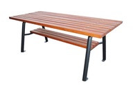 Drevený masívny záhradný stôl 100cm