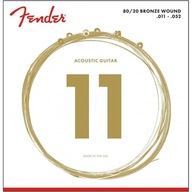 FENDER 70CL 80/20 bronzové struny akustické 11-52 FENDER 70CL 80/20 bronzové struny akustické 11-52