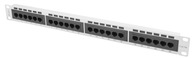 PATCH PANEL 24 portov cat 5E UTP sivý RACK Patchpanel 19