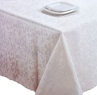 Obrus ODOLNÝ VOČI škvrnám 160x260cm biely, ecru NÁDHERNÝ!! Obrus ODOLNÝ VOČI škvrnám 160x260cm biely, ecru NÁDHERNÝ!!