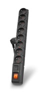ACAR S8 predlžovacia šnúra 8 zásuviek 3m čierna