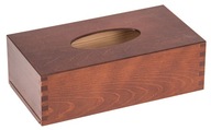 Krabička na vreckovky, drevená, krabica na vreckovky ORECH