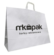 PAPIEROVÉ VRECKO S POTLAČOU LOGA 50X18X39 50 KS PAPIEROVÉ VRECKO S POTLAČOU LOGA 50X18X39 50 KS