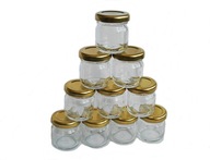 Zaváracie poháre téglik 40 ml 10 ks + uzáver Zaváracie poháre téglik 40 ml 10 ks + uzáver