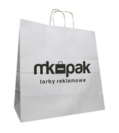 PAPIEROVÉ VRECKO S POTLAČOU LOGA 40X18X39 100 KS PAPIEROVÉ VRECKO S POTLAČOU LOGA 40X18X39 100 KS