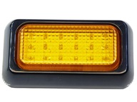 18 LED lampa S.Flux 10x6 cm oranžová 12v 24v