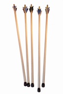Drevený šíp do luku s otvorom 53 cm, 5 ks Drevený šíp do luku s otvorom 53 cm, 5 ks