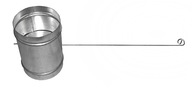 100 mm utesnená klapka na drôte