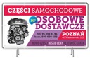 Pevný reklamný banner 3x1m AUTO Parts Shop