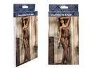 BODYSTOCKING dámska spodná bielizeň OVERAL, otvorená sieťovina, čipka, ČIERNA